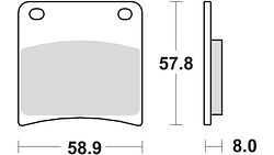 TRW Bremsbelag MCB 591 mit Zulassung