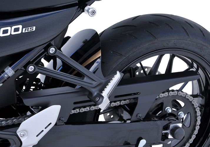 BODYSTYLE Sportsline Hinterradabdeckung mit Alu-Kettenschutz ABS Kunststoff schwarz/silber/gold für KAWASAKI Z900 RS 