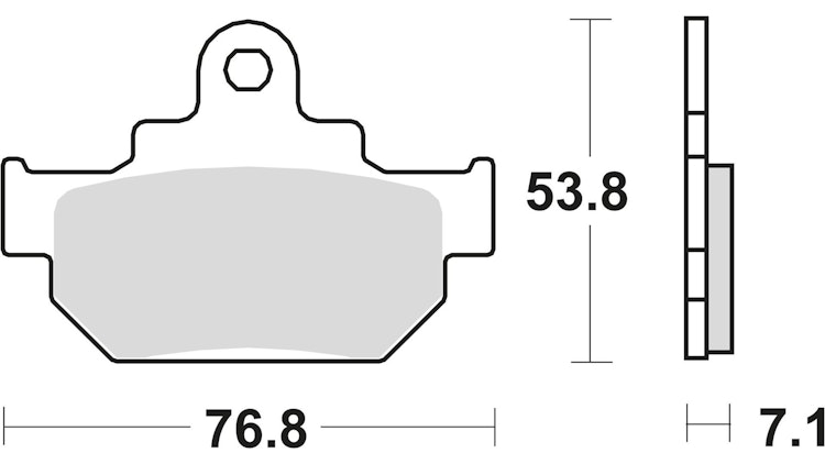 TRW Bremsbelag Typ Organisch Standard mit ABE, Bremsbelag "MCB 550" Satz