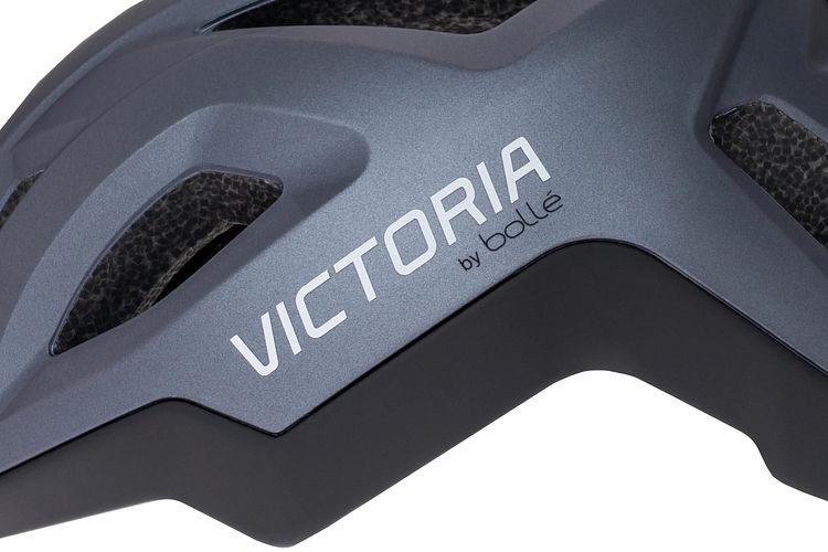 Victoria Helm React LED grau, schwarz