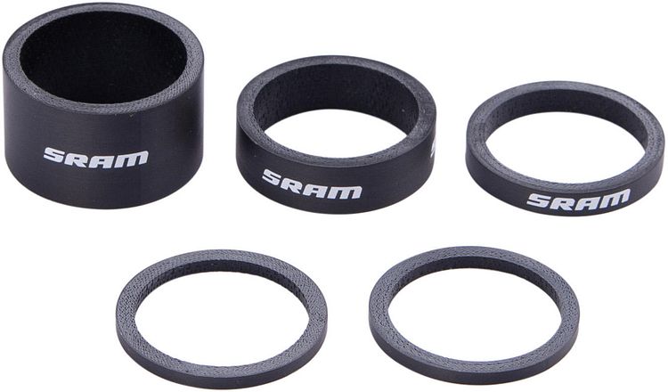 SRAM Spacer-Set 1 1/8 Zoll weiß, schwarz