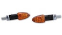 Vorschaubild HIGHSIDER smart Lizzard Glühlampen Blinker Gehäuse Schwarz / Linse Orange (Paar), Vorn & Hinten