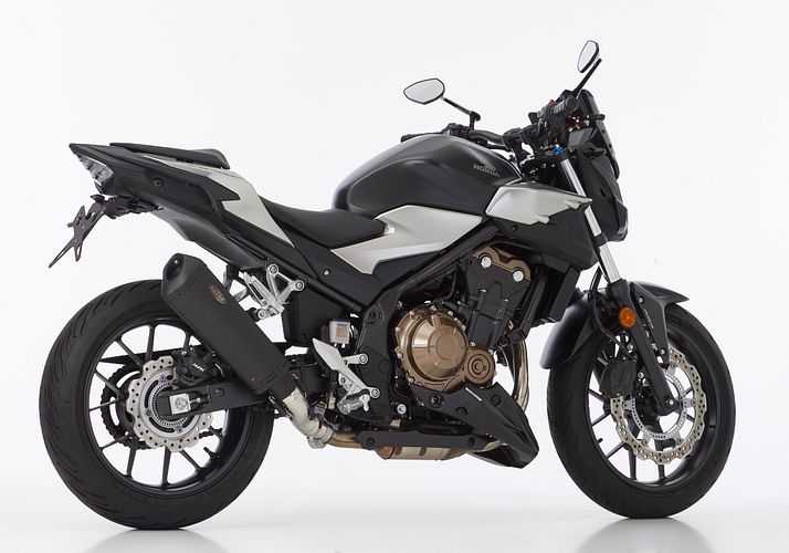 Shark Performance SLIP-ON Edelstahl beschichtet schwarz-matt DSX-10 für HONDA CB500F,CB500X,CBR500R EURO4  