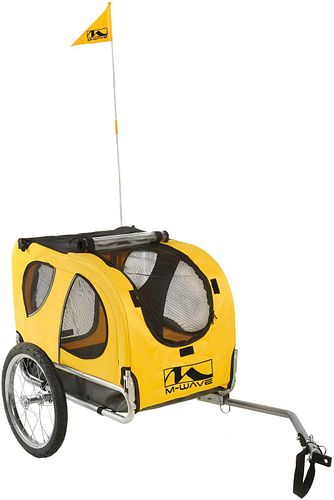 M-Wave Hundeanhänger Pet Ride gelb/schwarz
