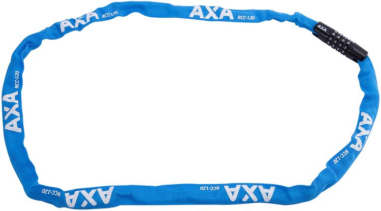 Axa Rigid RCC Zahlen-Kettenschloss 120 cm blau