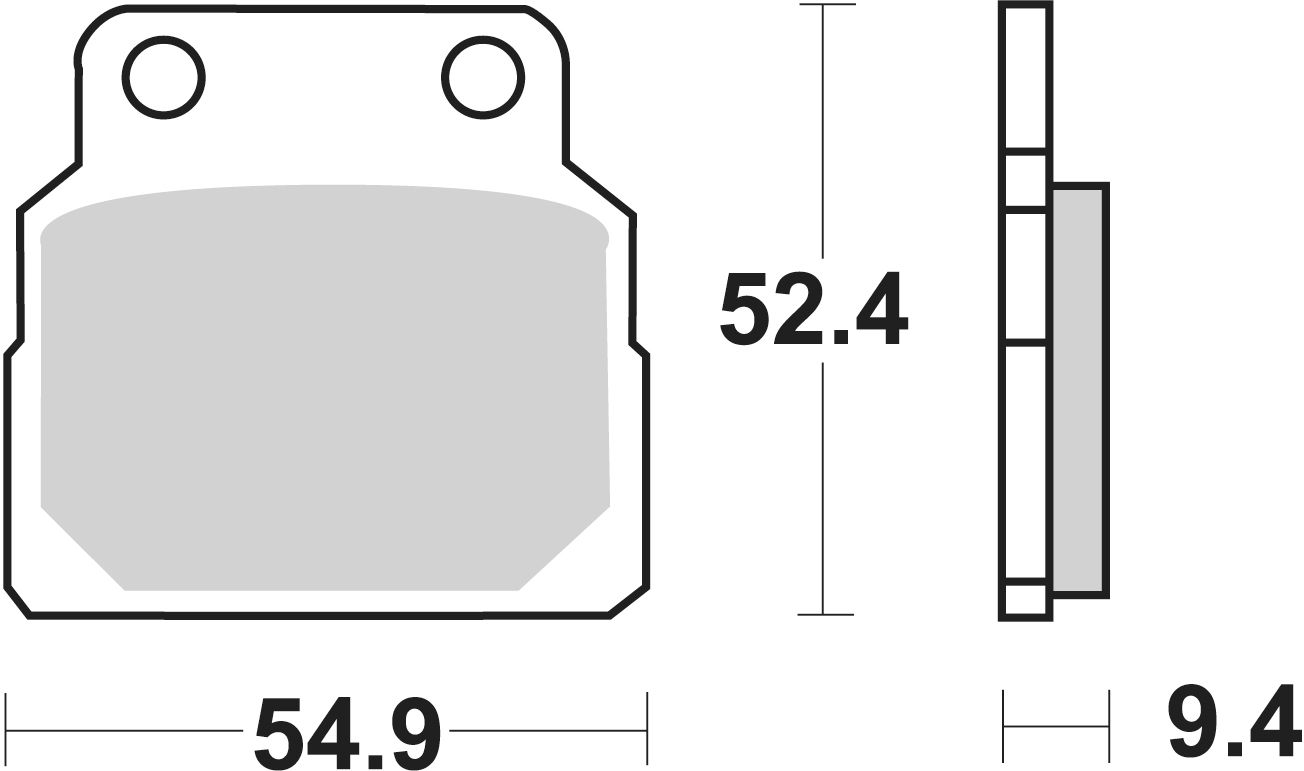 SBS Bremsbelag 598HF Street Ceramic