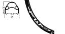 Vorschaubild Rodi cycling Felge FW Disc 28 Zoll schwarz