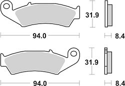 SBS Bremsbelag 623HF Street Ceramic