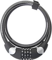 CONTEC Zahlen-Kabelschloss EcoLoc 85 cm schwarz, grau