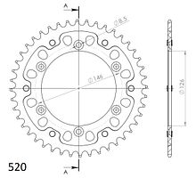 Supersprox Stealth-Kettenrad 520 43Z (Gold)