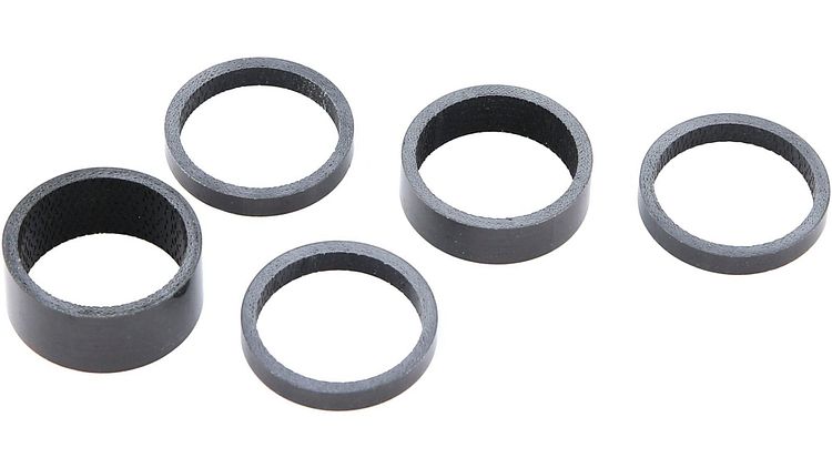 CONTEC Spacer-Set 1 1/8 Zoll Carbon schwarz