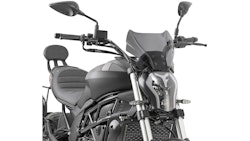 KAPPA Windschutzscheibe passend für Benelli 502C, Honda CB1000R, CB650R (19-24), Yamaha MT07 (21-25), MT09 (21-24), MT09SP (21-22) und Keeway RFK125 (18-24) - [1173SK]