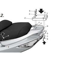 SHAD Top Master Befestigungssatz Kymco