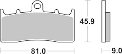 SBS Bremsbelag 778HF Street Ceramic