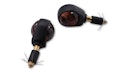 Vorschaubild HIGHSIDER smart Ochsenauge Glühlampen Lenkerendenblinker Gehäuse Schwarz / Linse Rauchgrau (Paar), Vorn & Hinten