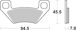 SBS Bremsbelag 822RSI Offroad Racing Sinter