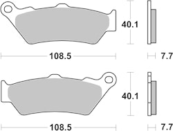 SBS Bremsbelag 674H.HF Street High Power Ceramic