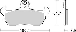 SBS Bremsbelag 641HF Street Ceramic