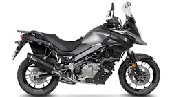 LeoVince SLIP-ON Edelstahl SBK LV ONE EVO Schwarz für SUZUKI V-STROM 650/XT mit Katalysator