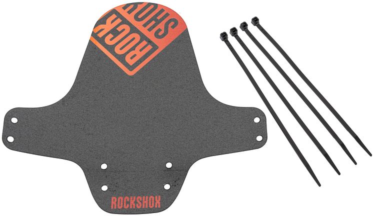 RockShox Steckschutzblech Fender schwarz / rot, orange verlaufend