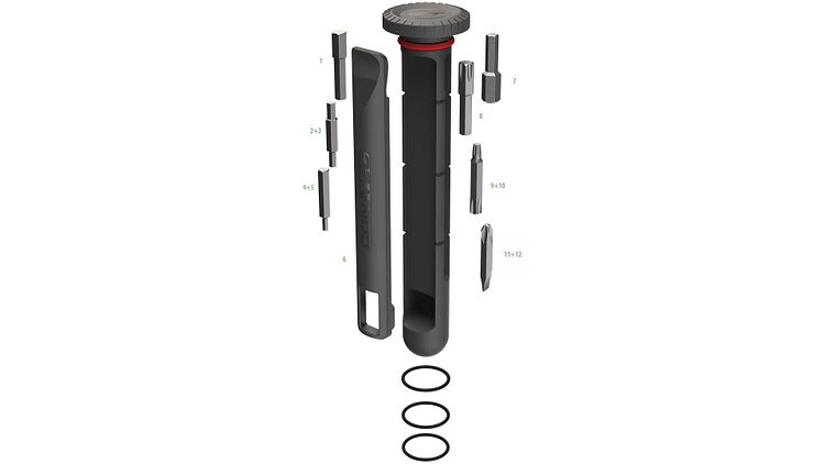 CONTEC Multifunktionswerkzeug Treasure Bar DLX schwarz/silber