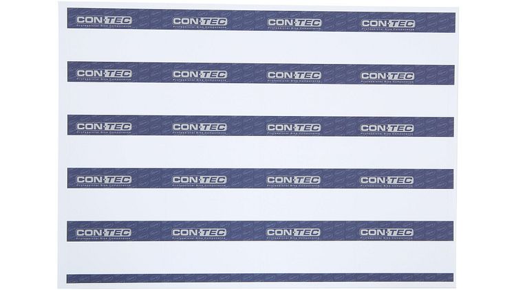 CONTEC Regaletiketten DIN A4 blau,weiß