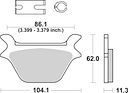 Vorschaubild SBS Bremsbelag 669H.LS Street High Performance Sinter