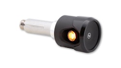 HIGHSIDER pro Akron-Flash LED Lenkerendenblinker/Positionslicht Schwarz/Orange 2in1, E-Geprüft (Paar)