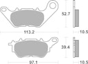 Vorschaubild SBS Bremsbelag 932RQ Road Racing Carbon Tech