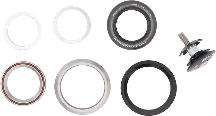 Stronglight Steuersatz Light in Carbon 1 1/8 Zoll bis 1,5 Zoll schwarz