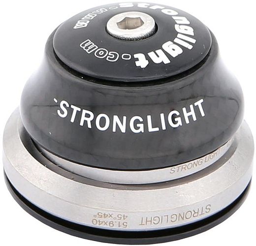 Stronglight Steuersatz Light in Carbon 1 1/8 Zoll bis 1,5 Zoll schwarz