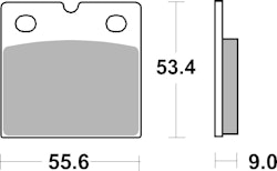 SBS Bremsbelag 506H.HF Street High Power Ceramic