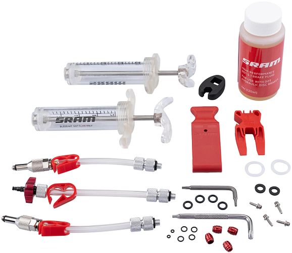 SRAM Entlüftungs-Kit Professional für Scheibenbremsen mit Bremsflüssigkeit DOT 5.1, 120 ml (0.