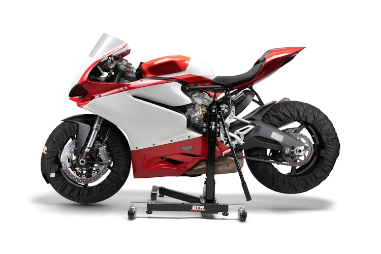 BTR Motorrad Reifenwärmer - Set mit Bluetooth, 17 Zoll