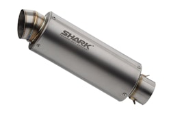 SHARK KOMPLETTANLAGE Titan silber SRC 4 für KAWASAKI Ninja 650,Z650,Z650 RS EURO5+  