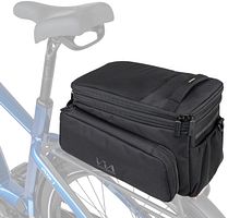 CONTEC Gepäckträgertasche Via Explorer schwarz inkl. vormontiertem Racktime Snap-it Ada