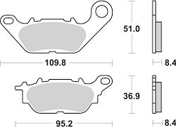 SBS Scooterbelag 227HF Street Ceramic