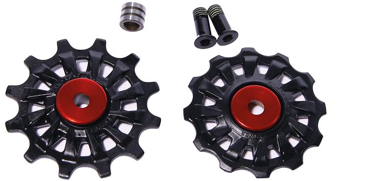 Campagnolo Schaltrollen-Set Super Record 12-fach silber