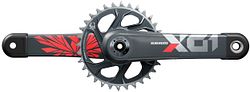 SRAM Kettenradgarnitur X01 Eagle 32 Zähne 175 mm schwarz, rot