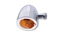 Vorschaubild HIGHSIDER smart Bullet Flat Glühlampen Blinker Gehäuse Chrom / Linse Orange (Stück), Vorn & Hinten