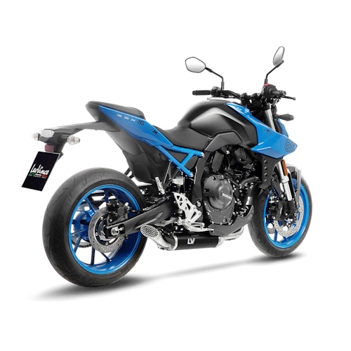 LeoVince Schalldämpfer SBK LV Race Edelstahl, Komplettanlage mit Katalysator inkl. Carbonhitzeschild für SUZUKI GSX-8S