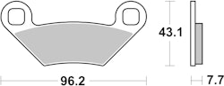 SBS Bremsbelag 899RSI Offroad Racing Sinter