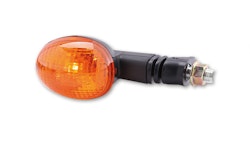 HIGHSIDER smart Mini Glühlampen Blinker Gehäuse Schwarz / Linse Orange (Paar), Vorn & Hinten