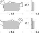 Vorschaubild SBS Bremsbelag 604RSI Offroad Racing Sinter
