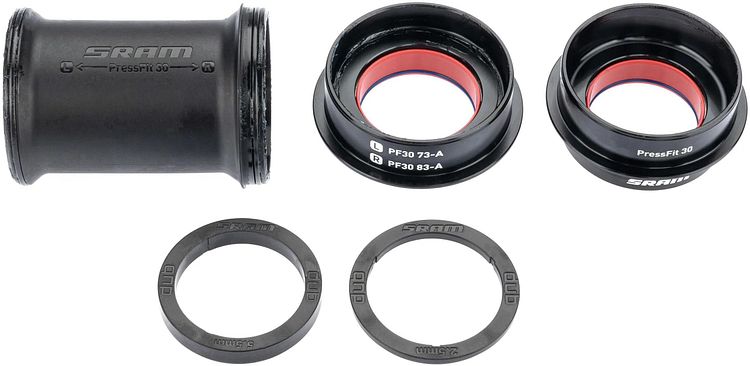 SRAM Innenlager DUB BB30 Pressfit 73 mm schwarz für Tretlagergehäuse, für Road Wide 73-A
