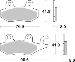 SBS Bremsbelag 638PSI Offroad Racing EVO Sinter