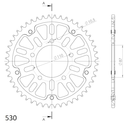 Supersprox Stealth-Kettenrad 530 48Z (Gold)