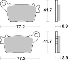 SBS Bremsbelag 834HF Street Ceramic