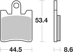 SBS Bremsbelag 740HF Street Ceramic