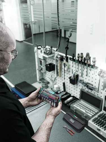 Wera Werkzeugsatz Tool-Check Combi 1 schwarz/grün